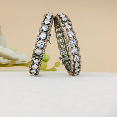 Antique Oval Diamond Bangles Zayn Luxury Jewellery